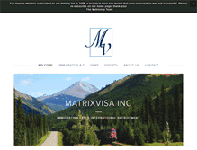 Tablet Screenshot of matrixvisa.com